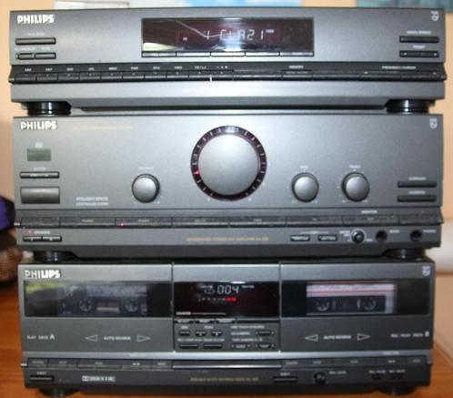 Chaine Philips F330, TV, Hi-fi & Vidéo, Chaîne Hi-fi, Utilisé, Deck cassettes ou Lecteur-enregistreur de cassettes, Tuner ou Radio