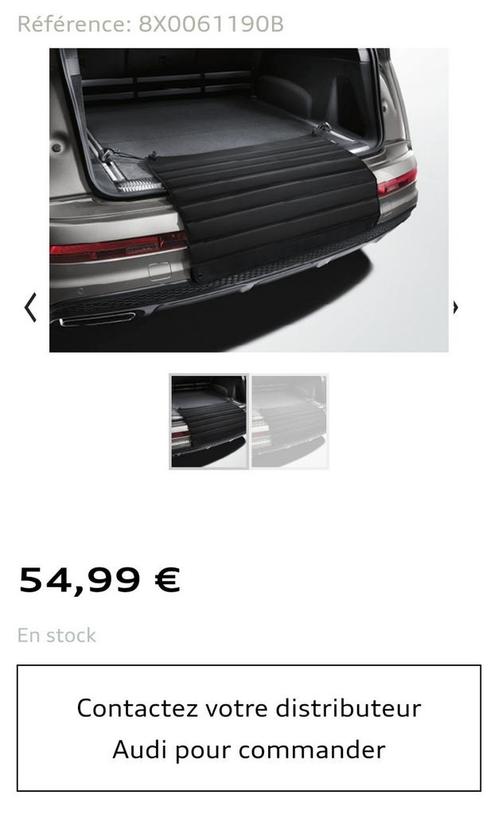 Tapis de protection du seuil de chargement Audi, Auto diversen, Kofferbakmatten, Nieuw, Ophalen of Verzenden