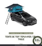 Tente de toit neuve! + capote de protection + tablette, Neuf