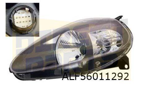 Fiat Grande Punto (-9/08) koplamp Rechts (zwart) (geschikt v, Auto-onderdelen, Verlichting, Fiat, Nieuw, Verzenden