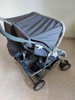 Dubbele buggy met grote wielen en voetenzakken, Kinderen en Baby's, Ophalen, Zo goed als nieuw