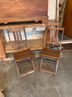 Houten klapstoel, Tuin en Terras, Ophalen, Zo goed als nieuw