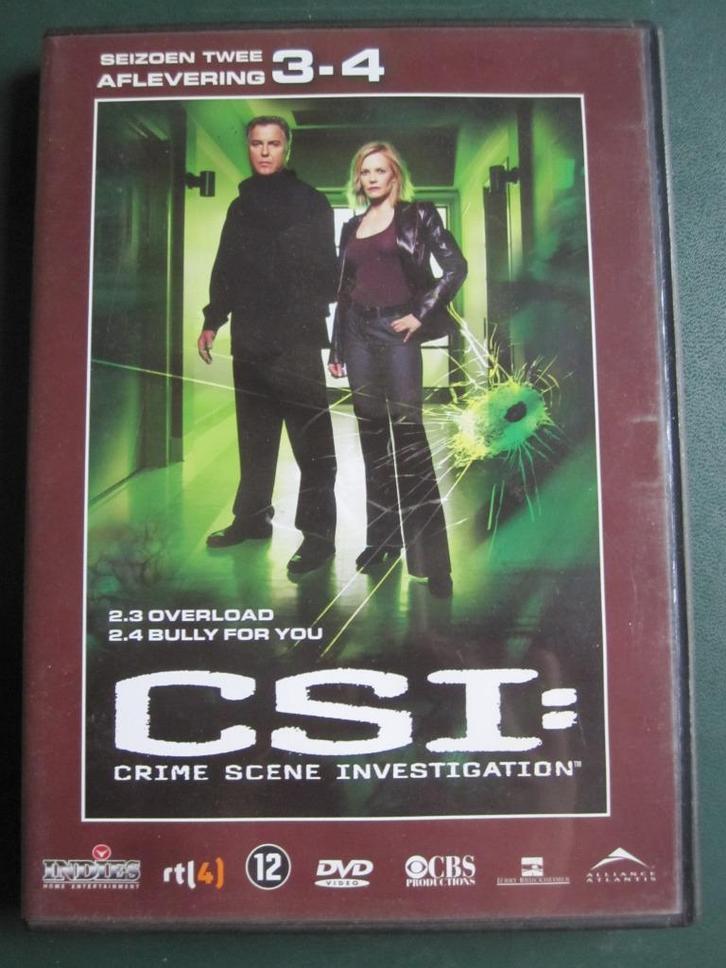 CSI: Crime Scene Investigation Seizoen twee-Aflevering 3 & 4, Cd's en Dvd's, Dvd's | Tv en Series, Zo goed als nieuw, Thriller