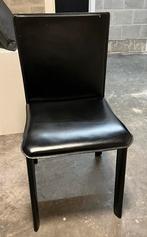 Tafel stoelen, Huis en Inrichting, Ophalen, Gebruikt, Zwart, Leer