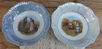 2 Franse brocante parelmoer schalen, Jean - François Millet, Ophalen of Verzenden