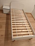 Vipack Kiddy Kinderbed met Lattenbodem  + Nachtkastje - Wit, Kinderen en Baby's, Ophalen, 85 tot 100 cm, Zo goed als nieuw, Lattenbodem