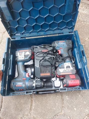 A vendre kit visseuse bosch bleu professionnel, Enlèvement, Utilisé, Autres types, Vitesse variable