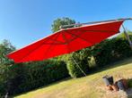 Glatz parasol3,40 m marmeren roestvrijstalen voet 60 kg, Ophalen, Gebruikt