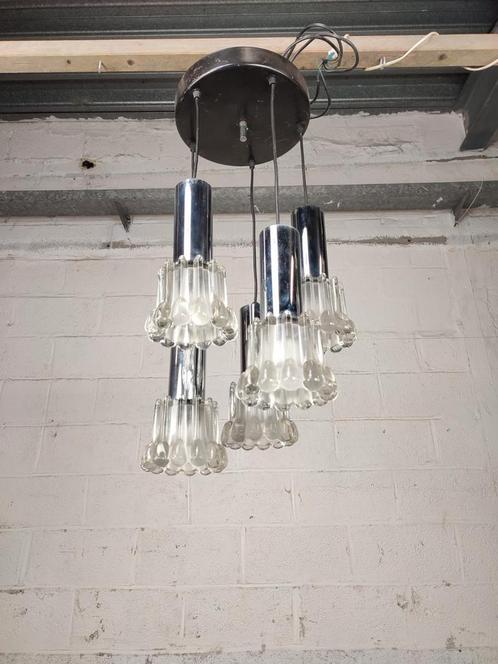 Vintage chroom waterval lamp, Antiek en Kunst, Antiek | Verlichting, Ophalen of Verzenden