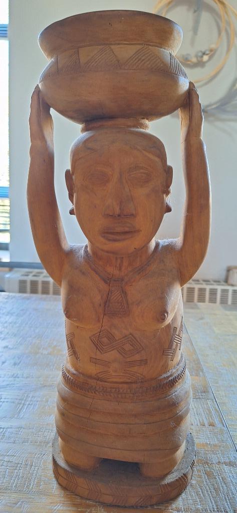 Antiek Afrikaans beeld hout Congo, Antiek en Kunst, Kunst | Beelden en Houtsnijwerken, Ophalen