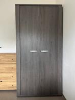 Donker grijze kleerkast, Huis en Inrichting, Kasten | Kleerkasten, Ophalen, Gebruikt, 50 tot 100 cm, Met hangruimte