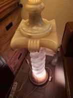 Marmer zuil met vaas en verlichting bieden na waarde, Enlèvement, Comme neuf