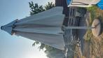 Parasol met voet, diameter 5m, Ophalen, Gebruikt, Meer dan 4 meter
