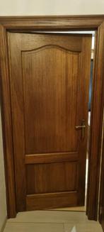massief eiken deur, Doe-het-zelf en Bouw, Ophalen, Gebruikt, 80 tot 100 cm, Binnendeur