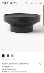Salontafel mangohout Westwing (Ø80cm), Huis en Inrichting, Ophalen, Rond, Nieuw, 50 tot 100 cm