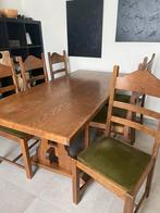 Table à manger en bois avec 6 chaises, Maison & Meubles, Tables | Tables à manger, Enlèvement