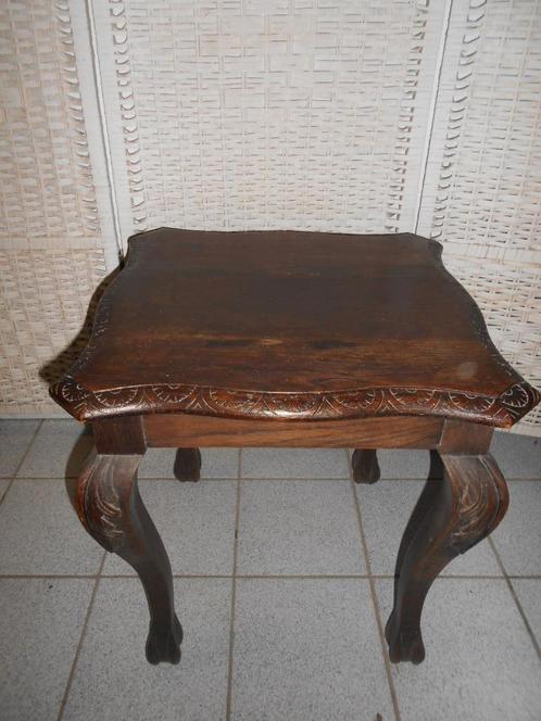 antiek plantentafeltje in eik, Antiek en Kunst, Antiek | Meubels | Tafels, Ophalen