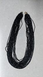 Collier avec petites perles noires, Bijoux, Sacs & Beauté, Colliers, Noir, Autres matériaux, Enlèvement ou Envoi, Neuf