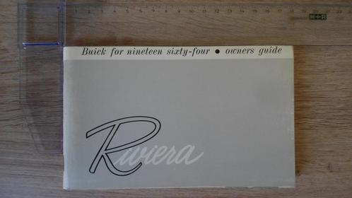 Buick Riviera 1964 original owner's manual., Auto diversen, Handleidingen en Instructieboekjes, Ophalen of Verzenden