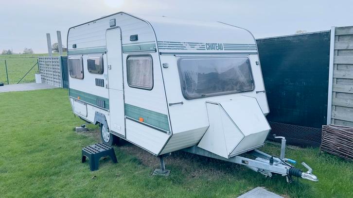 Chateau caravan te koop, Caravans en Kamperen, Caravans, Particulier, tot en met 4, 750 - 1000 kg, Standaardzit, Chateau, 4 tot 5 meter