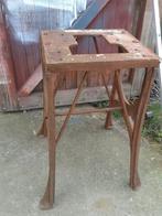 Vintage industrieel gietijzeren onderstel, zeer goede staat, Tuin en Terras, Tuintafels, Ophalen