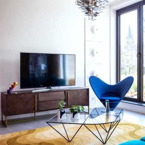 Buffetkast sideboard TV-meubel acaciahout Dutchbone Class, Maison & Meubles, Armoires | Mobilier de télévision, Comme neuf, Moins de 100 cm