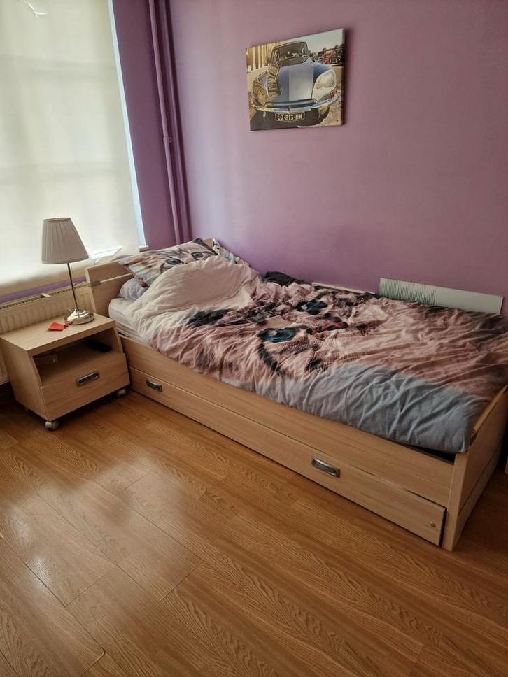 Complete slaapkamer eenpersoons repro essen, Huis en Inrichting, Slaapkamer | Complete slaapkamers, Gebruikt, Ophalen