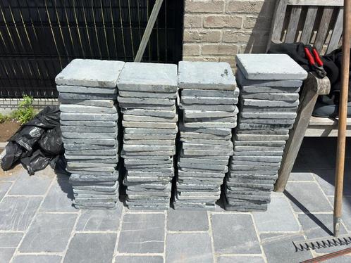 Natuursteen Asian Blue getrommeld 20x20x2,5cm 4m2, Tuin en Terras, Tegels en Klinkers, Nieuw, Terrastegels, Natuursteen, Minder dan 5 m²