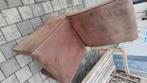 Lederen stoelen, Huis en Inrichting, Stoelen, Ophalen, Gebruikt, Bruin, Leer