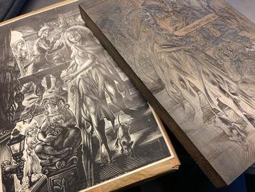 Originele houtsnedenblokken – Anton Pieck Memorial (uniek) beschikbaar voor biedingen