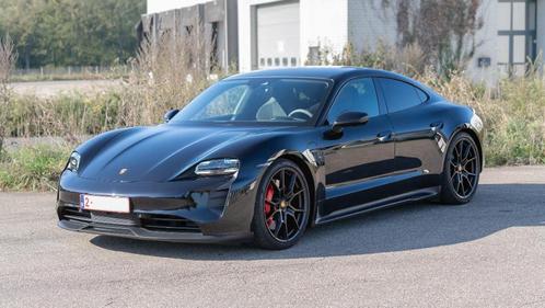 Porsche Taycan GTS/21inch/perf. bat/pano/gyeon coating, Auto's, Porsche, Particulier, Taycan, Elektrisch, Berline, 4 deurs, Zwart