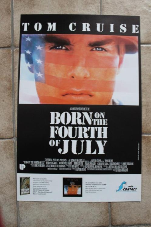 filmaffiche Tom Cruise Born On The 4th Of july filmposter, Collections, Posters & Affiches, Comme neuf, Cinéma et TV, A1 jusqu'à A3