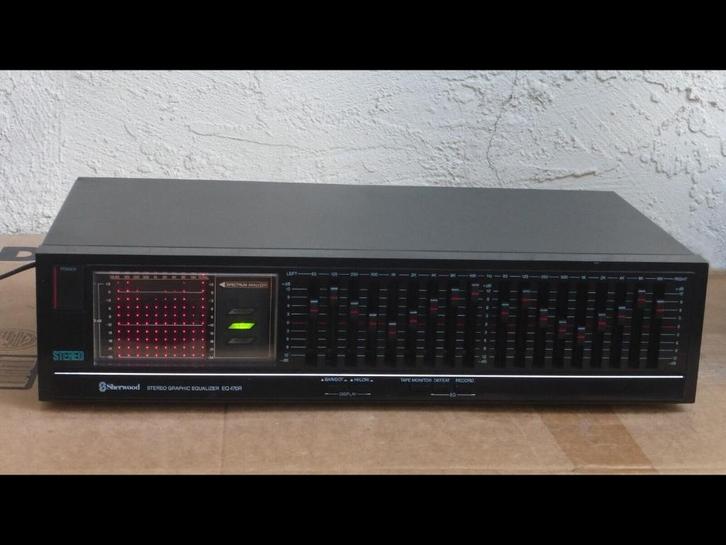 SHERWOOD EQUALIZER Dual 9 Band Stereo met Spectrum Analyzer, Audio, Tv en Foto, Professionele apparaten, Gebruikt, Audio, Ophalen of Verzenden