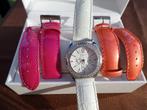 Mooi GUESS-horloge met verwisselbare bandjes, Handtassen en Accessoires, Ophalen of Verzenden, Polshorloge, Leer, Guess