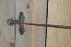 HANDDOEKREK ~sierlijke knoppen ~ groot bruin LANDELIJK, Ophalen of Verzenden, Nieuw, Bruin, Handdoekenrek
