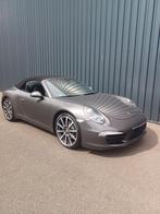 Posche 991 Cabrio/Manueel/111 punten check/Ohbk, Auto's, Achterwielaandrijving, Zwart, Cabriolet, Leder