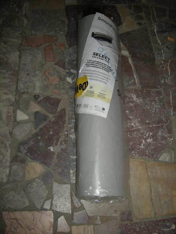Ondervloer laminaat/parket SmartFinish Select 3mm 13 m², Doe-het-zelf en Bouw, Vloerdelen en Plavuizen, Nieuw, Laminaat, Kunststof