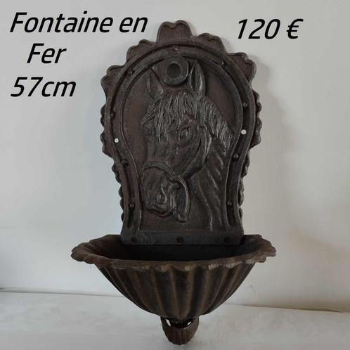 Fontein met paardenmotief, Tuin en Terras, Waterpartijen en Fonteinen, Zo goed als nieuw, Fontein, Gietijzer, Ophalen of Verzenden