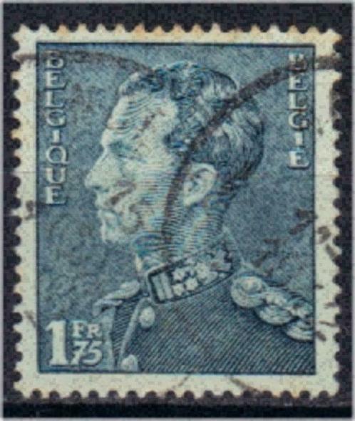 Belgie 1936 - Yvert/OBP 430 - Leopold III - Poortman (ST), Timbres & Monnaies, Timbres | Europe | Belgique, Affranchi, Maison royale