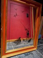 Spiegel met jachttafereel, Ophalen