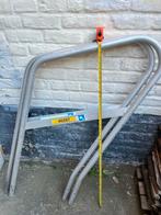 Leuning in Alu voor brandladder of stelling trap (2 stuks), Doe-het-zelf en Bouw, Ophalen, Gebruikt, Trap