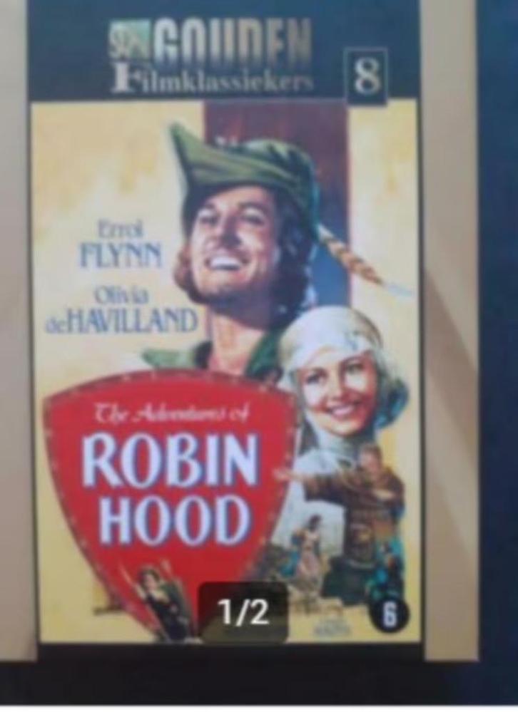 The Adventures Of Robin Hood 1938 met boekje, Cd's en Dvd's, Dvd's | Klassiekers, Vanaf 6 jaar, Ophalen of Verzenden