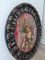 Ovaal kader met bol glas - Antiek, Ophalen