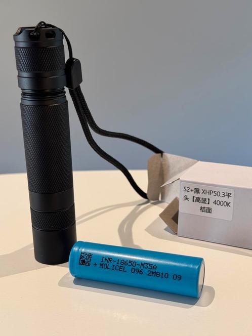 Zaklamp Convoy S2+ XHP50.3 met batterij, Caravans en Kamperen, Zaklampen, Nieuw, Batterij, Ophalen of Verzenden
