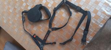 hondenriem met lijfband FLEXI 3-5, Dieren en Toebehoren, Ophalen of Verzenden, Gebruikt, Hondenriem