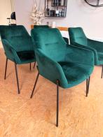 4 groene kuipstoelen, Ophalen, Zo goed als nieuw