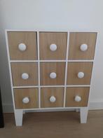 Houten vakkenkastje, Huis en Inrichting, Ophalen, Zo goed als nieuw, Minder dan 150 cm, Minder dan 25 cm