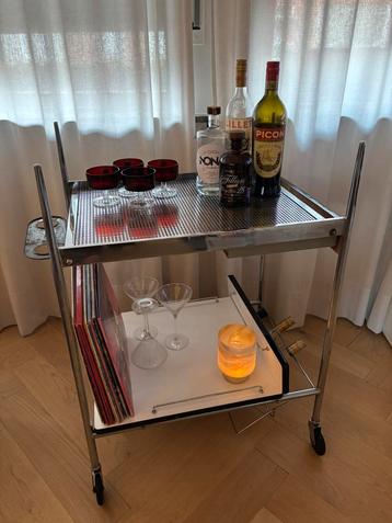 Vintage bar bijzettafel/ trolley - jaren ‘70 beschikbaar voor biedingen