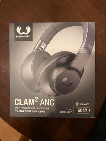 Hoofdtelefoon Fresh’n Rebel, NIEUW, Clam2 Anc , storm grey, Audio, Tv en Foto, Hoofdtelefoons, Bluetooth, Nieuw, Op oor (supra aural)