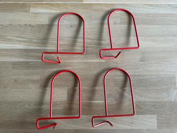 Ikea Flit - 4x boekensteun - Rood - Vintage beschikbaar voor biedingen